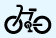 自転車のD-MALL館ロゴ